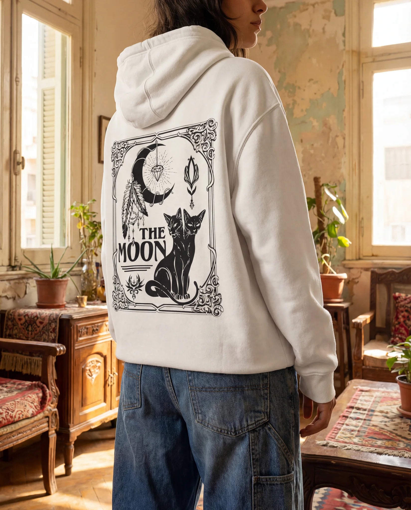The Moon Hoodie Premium Quality - Oversized Hoodie | My Turtle